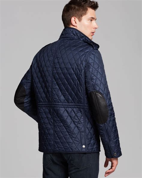 burberry harrington jacket blue|burberry men's quilted bomber jackets.